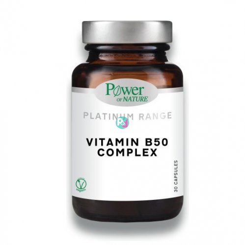 Power of Nature Platinum Range Vitamin B50 Complex 30 Caps